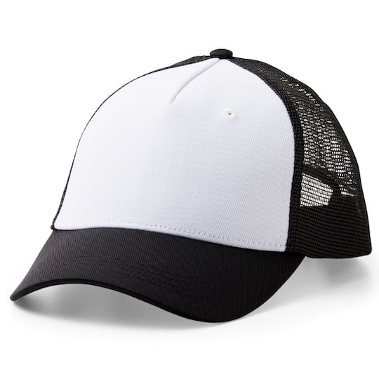 Cricut&#xAE; Black/White Trucker Hat Blank, 12ct.